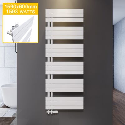 Elegant Handtuchheizkörper Paneelheizkorper Handtuchtrockner Heizung Bad Weiß Badheizkörper Flach Design 1590x600mm Mit Weiß Thermostat Elegant Handtuchheizkörper Paneelheizkorper Handtuchtrockner Heizung Bad Weiß Badheizkörper Flach Design 1590x600mm Mit Weiß Thermostat