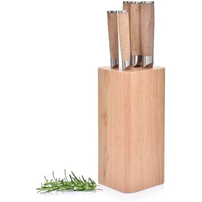 OEM Professionelles Messerset Im Holzblock, 5 Elemente, Snitt Duka OEM Professionelles Messerset Im Holzblock, 5 Elemente, Snitt Duka