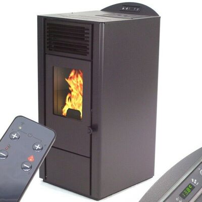 Apex - Pelletofen 9,5kw Pelletkamin Pelletheizung Kaminofen A+ Holzofen Glastür 56300 Apex - Pelletofen 9,5kw Pelletkamin Pelletheizung Kaminofen A+ Holzofen Glastür 56300