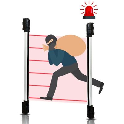 JUTE Intelligente Frequenzumwandlungs-außenalarmanlage, Infrarot-lichtstrahldetektor, Explosionsgeschützte Außensicherheitsbarriere Mit Personenerkennung, 60 M Reichweite. JUTE Intelligente Frequenzumwandlungs-außenalarmanlage, Infrarot-lichtstrahldetektor, Explosionsgeschützte Außensicherheitsbarriere Mit Personenerkennung, 60 M Reichweite.