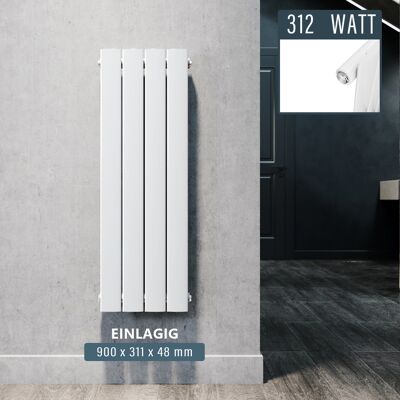 Design Heizkorper Klein Weiß Flachheizkörper Vertikal Wc Paneelheizkörper 900x311mm 312 Watt - Sonni Design Heizkorper Klein Weiß Flachheizkörper Vertikal Wc Paneelheizkörper 900x311mm 312 Watt - Sonni