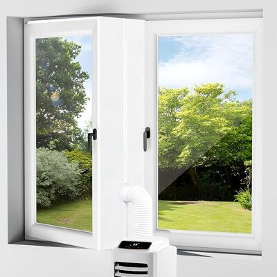 OEM Fensterdichtungsset Für Mobile Klimageräte Und Wäschetrockner, Warmluftaustauscher-schutz Mit Reißverschluss Und Klebeverschluss, 300 Cm OEM Fensterdichtungsset Für Mobile Klimageräte Und Wäschetrockner, Warmluftaustauscher-schutz Mit Reißverschluss Und Klebeverschluss, 300 Cm