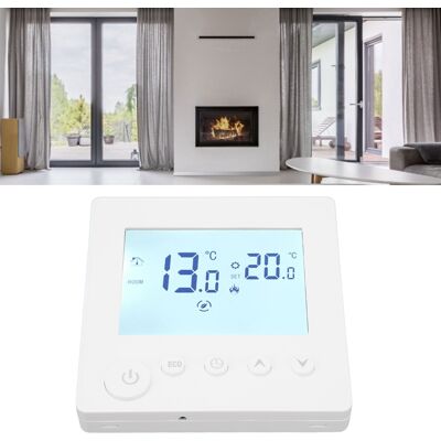 JUTE Leistungsstarker, Energiesparender, Programmierbarer Smart-thermostat Mit Lcd-bildschirm (ac90v-240v, 16a) Für Elektrische Heizkörper JUTE Leistungsstarker, Energiesparender, Programmierbarer Smart-thermostat Mit Lcd-bildschirm (ac90v-240v, 16a) Für Elektrische Heizkörper
