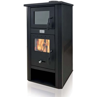 Artigianferro - Holzofen 'dafne' 13 Kw Mit Ofen H 117 Cm In Lackiertem Stahl 'made In Italy' Kamin Artigianferro - Holzofen 'dafne' 13 Kw Mit Ofen H 117 Cm In Lackiertem Stahl 'made In Italy' Kamin