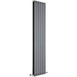 HUDSON REED Design Heizkörper Delta - Vertikal Anthrazit - 1780mm x 420mm Doppellagig - 1480 Watt