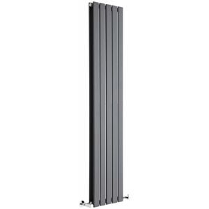 HUDSON REED Design Heizkörper Delta - Vertikal Anthrazit - 1600mm x 350mm Doppellagig - 1102 Watt