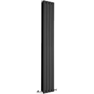 HUDSON REED Design Heizkörper Delta - Vertikal Schwarz - 1600mm x 280mm Doppellagig - 882 Watt