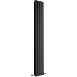 HUDSON REED Design Heizkörper Delta - Vertikal Schwarz - 1780mm x 280mm Doppellagig - 882 Watt