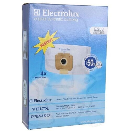 Electrolux - Ersatzteil - Set 4 Staubsaugerbeuteln + 1 Mikrofaser - - tornado, aeg, progress, kompatibel arc en ciel, altic, iskra, leclerc, delta