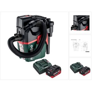 Metabo AS 18 L PC Compact Akku Sauger 18 V 6 l IPX4 Staubklasse L Nass und Trocken + 1x Akku 5,5 Ah + Ladegerät Metabo AS 18 L PC Compact Akku Sauger 18 V 6 l IPX4 Staubklasse L Nass und Trocken + 1x Akku 5,5 Ah + Ladegerät