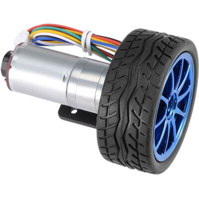 HEAT Diy-encoder-getriebemotor Mit Montagehalterung, 65-mm-radsatz Für Smart-car-roboter, Dc12v (130 U/min) HEAT Diy-encoder-getriebemotor Mit Montagehalterung, 65-mm-radsatz Für Smart-car-roboter, Dc12v (130 U/min)