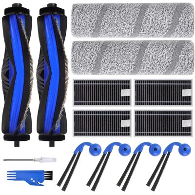 SANS MARQUE Zubehör Ersatz Für Ecovacs Deebot X11 Pro Omni, X9 Pro Omni T80s Omni, X11 Omnicyclone Saugroboter, 2 Hauptbürste, 4 Filter, 4 Seitenbürsten, 2 Bürstenrolle, 1 Reinigungsbürste SANS MARQUE Zubehör Ersatz Für Ecovacs Deebot X11 Pro Omni, X9 Pro Omni T80s Omni, X11 Omnicyclone Saugroboter, 2 Hauptbürste, 4 Filter, 4 Seitenbürsten, 2 Bürstenrolle, 1 Reinigungsbürste