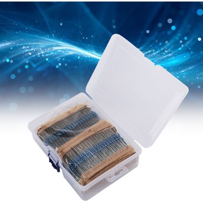JUTE Schachtel Mit 2600 Metallfilmwiderständen In 130 Verschiedenen Ausführungen (1/4 W, 1% Metallfilm). JUTE Schachtel Mit 2600 Metallfilmwiderständen In 130 Verschiedenen Ausführungen (1/4 W, 1% Metallfilm).