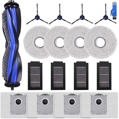 SANS MARQUE Zubehör Für Ecovacs Deebot T50/t50 Pro Omni, T50/t50 Pro Omni Gen2 Saugroboter Ersatz - 1 Hauptbürste, 4 Filter, 4 Seitenbürsten, 4 Mopp Wischtücher, 4 Staubbeutel - Nicht Für T50 Max SANS MARQUE Zubehör Für Ecovacs Deebot T50/t50 Pro Omni, T50/t50 Pro Omni Gen2 Saugroboter Ersatz - 1 Hauptbürste, 4 Filter, 4 Seitenbürsten, 4 Mopp Wischtücher, 4 Staubbeutel - Nicht Für T50 Max