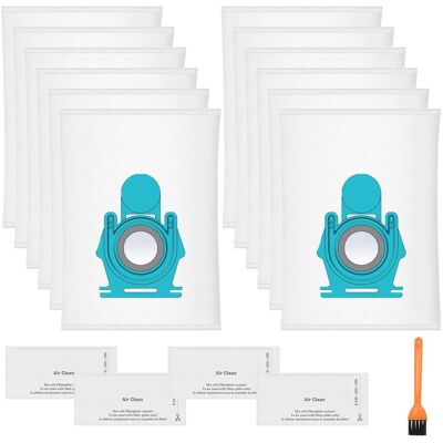 SANS MARQUE 12 Stück Staubsaugerbeutel Kompatibel Mit Miele Mit 4 Abluft Filter SANS MARQUE 12 Stück Staubsaugerbeutel Kompatibel Mit Miele Mit 4 Abluft Filter