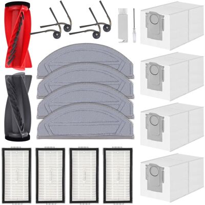 SANS MARQUE Zubehör Ersatz Für Roborock Saros 20 Sonic Saugroboter 1 Hauptbürste, 4 Seitenbürsten, 4 Hepa Filter, 4 Wischtücher, 4 Staubbeutel SANS MARQUE Zubehör Ersatz Für Roborock Saros 20 Sonic Saugroboter 1 Hauptbürste, 4 Seitenbürsten, 4 Hepa Filter, 4 Wischtücher, 4 Staubbeutel