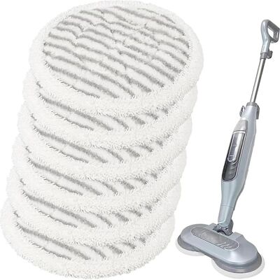 OEM 6er-pack Ersatzpads Für Shark S6002uk Und S7201uk Dampfreiniger, Wiederverwendbare Mikrofaser-ersatzpads Für Alle Versiegelten Hartböden, Waschbare, Rotierende Pads OEM 6er-pack Ersatzpads Für Shark S6002uk Und S7201uk Dampfreiniger, Wiederverwendbare Mikrofaser-ersatzpads Für Alle Versiegelten Hartböden, Waschbare, Rotierende Pads