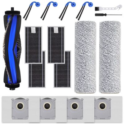SANS MARQUE Zubehör Ersatz Für Ecovacs Deebot X9 Pro Omni, T80s Omni X11 Pro Omni Saugroboter, 1 Hauptbürste, 4 Filter, 4 Seitenbürsten, 2 Mopp Reinigungswalze, 4 Antibakterielle Staubbeutel SANS MARQUE Zubehör Ersatz Für Ecovacs Deebot X9 Pro Omni, T80s Omni X11 Pro Omni Saugroboter, 1 Hauptbürste, 4 Filter, 4 Seitenbürsten, 2 Mopp Reinigungswalze, 4 Antibakterielle Staubbeutel