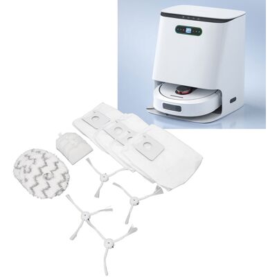 JUTE Staubbeutel, Filter, Tuch Und Seitenbürsten-set Für Den Roidmi Eva Sdj06rm Saugroboter JUTE Staubbeutel, Filter, Tuch Und Seitenbürsten-set Für Den Roidmi Eva Sdj06rm Saugroboter