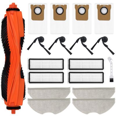 SANS MARQUE Zubehör Kompatibel Mit Xiaomi H40 Saugroboter Ersatz - 1 Hauptbürste, 4 Filter, 4 Seitenbürsten, 4 Wischtücher, 4 Staubbeutel, 1 Reinigungsbürste SANS MARQUE Zubehör Kompatibel Mit Xiaomi H40 Saugroboter Ersatz - 1 Hauptbürste, 4 Filter, 4 Seitenbürsten, 4 Wischtücher, 4 Staubbeutel, 1 Reinigungsbürste