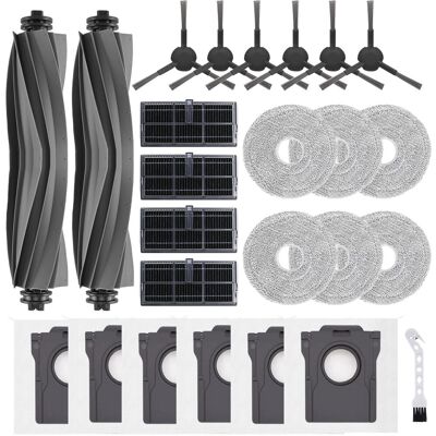 SANS MARQUE Zubehör Ersatz Für Dreame L40 Ultra A/l40 Ultra Ae/l10s Ultra Gen2 L10s Pro Ultra Heat/mova E30 Ultra Saugroboter, 2 Hauptbürste, 4 Filter, 6 Seitenbürsten, 6 Wischtücher, 6 Staubbeutel SANS MARQUE Zubehör Ersatz Für Dreame L40 Ultra A/l40 Ultra Ae/l10s Ultra Gen2 L10s Pro Ultra Heat/mova E30 Ultra Saugroboter, 2 Hauptbürste, 4 Filter, 6 Seitenbürsten, 6 Wischtücher, 6 Staubbeutel
