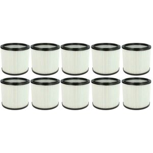 Vhbw - 10x Rund-Filter kompatibel mit Mehrzwecksauger Lavor Ashley 100, 300 Ersatz für 6.904-042.0, nt RU-30.1