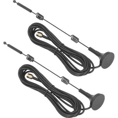 HEAT 2 Stück 2,4-ghz-/5,8-ghz-wlan-antennen Mit Magnetfuß, Kupfer, Dualband, 12 Dbi, Hohe Verstärkung, Router-antenne Mit Sma-innenanschluss HEAT 2 Stück 2,4-ghz-/5,8-ghz-wlan-antennen Mit Magnetfuß, Kupfer, Dualband, 12 Dbi, Hohe Verstärkung, Router-antenne Mit Sma-innenanschluss