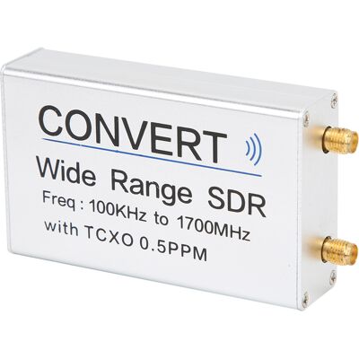 HEAT Usb-rtl-sdr-empfänger Aus Silberner Aluminiumlegierung, 100 Khz–1,7 Ghz, Uv-hf-rtl-sdr Mit Antenne HEAT Usb-rtl-sdr-empfänger Aus Silberner Aluminiumlegierung, 100 Khz–1,7 Ghz, Uv-hf-rtl-sdr Mit Antenne