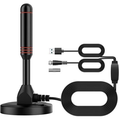 OEM Dvb-t2 Digital-tv-antenne – Tragbare Antenne Für Den Innen- Und Außenbereich Mit Magnetfuß Und 5 M Kabel OEM Dvb-t2 Digital-tv-antenne – Tragbare Antenne Für Den Innen- Und Außenbereich Mit Magnetfuß Und 5 M Kabel