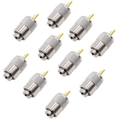 OEM 10 Connecteurs Rf Uhf Mâles Rg8 Rg58, Connecteurs D'Antenne Pl259 OEM 10 Connecteurs Rf Uhf Mâles Rg8 Rg58, Connecteurs D'Antenne Pl259