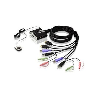 Aten Cs692 2-port Usb Hdmi Audio Kvm-switch Mit Port-wahlschalter, Cs692-at Aten Cs692 2-port Usb Hdmi Audio Kvm-switch Mit Port-wahlschalter, Cs692-at