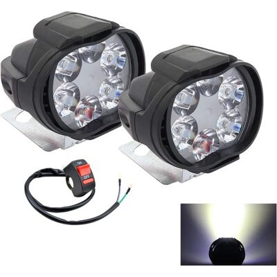 OEM Led-motorradbeleuchtungsset – 6 Mini-tagfahrlichter – Zusätzliche Scheinwerfer OEM Led-motorradbeleuchtungsset – 6 Mini-tagfahrlichter – Zusätzliche Scheinwerfer