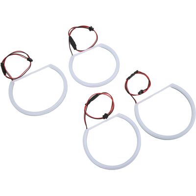 HEAT Weißes Led-ringbeleuchtungsset Mit Halo-effekt Für Bmw E90 E91 E46 Scheinwerfer, Tuning-ersatzteil, Paar Kaltweiße Lichtringe HEAT Weißes Led-ringbeleuchtungsset Mit Halo-effekt Für Bmw E90 E91 E46 Scheinwerfer, Tuning-ersatzteil, Paar Kaltweiße Lichtringe