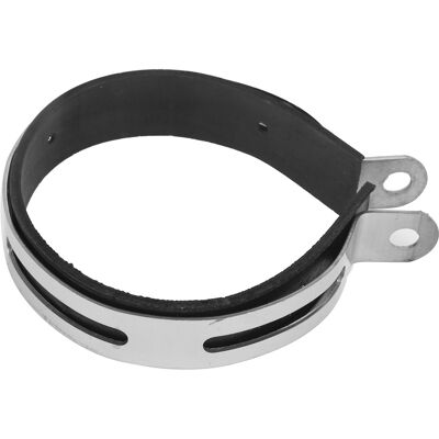 HEAT Motorradauspuff-befestigungsschelle, Edelstahlring Mit Gummiband, Universelles Schellen-ersatzteil HEAT Motorradauspuff-befestigungsschelle, Edelstahlring Mit Gummiband, Universelles Schellen-ersatzteil