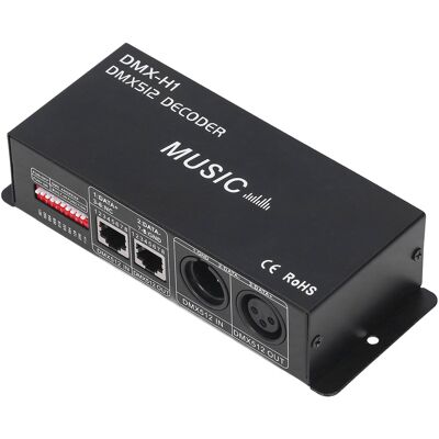 HEAT 4-kanal-dmx-512-decoder, Einstellbarer Rgb-dimm-led-decoder-controller Für Bars, Hotels Und Alkoholfreie Bars (4a) HEAT 4-kanal-dmx-512-decoder, Einstellbarer Rgb-dimm-led-decoder-controller Für Bars, Hotels Und Alkoholfreie Bars (4a)