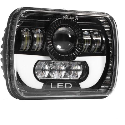 HEAT 5x7 Zoll Universal-scheinwerfer, 90 W Led, Quadratisch, Fern-/abblendlicht, Wasserdicht HEAT 5x7 Zoll Universal-scheinwerfer, 90 W Led, Quadratisch, Fern-/abblendlicht, Wasserdicht