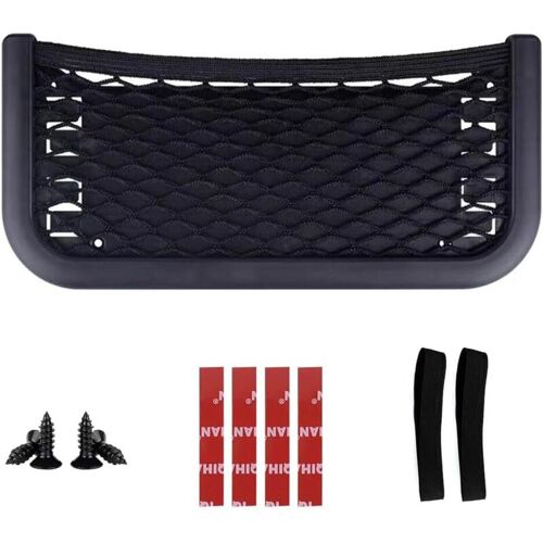 3 in 1 Auto Aufbewahrungsnetz, Ablagenetz, Fach zum kleben oder Schrauben für Fahrzeuge, Boot, Camper, Wohnwagen, Schrank sowie Innenräume,