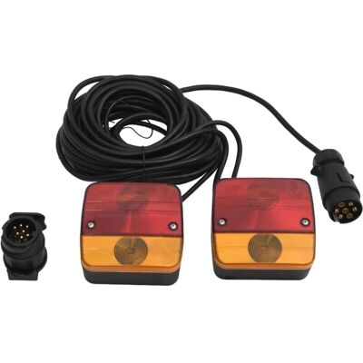 Anhängerleuchten 2 Stk. Rot 10,5x5x9,5 Cm 12v Klassisch Vidaxl Anhängerleuchten 2 Stk. Rot 10,5x5x9,5 Cm 12v Klassisch Vidaxl