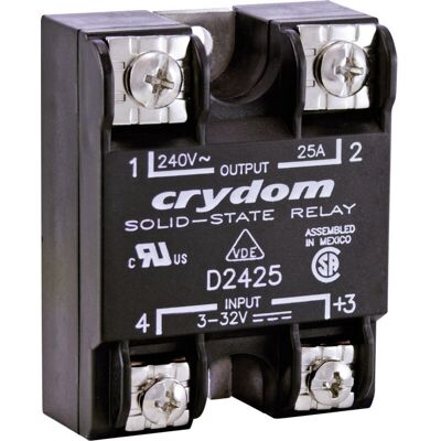 Crydom Halbleiterrelais D2425-10 25 A Schaltspannung (max.): 280 V/ac Sofortschaltend 1 St. Crydom Halbleiterrelais D2425-10 25 A Schaltspannung (max.): 280 V/ac Sofortschaltend 1 St.