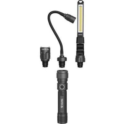 YATO Led Kfz Inspektionslampe Werkstattlampe Stablampe Autolampe Set 3in1 Auto Arbeitsleuchte YATO Led Kfz Inspektionslampe Werkstattlampe Stablampe Autolampe Set 3in1 Auto Arbeitsleuchte