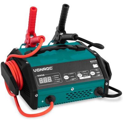 Vonroc - Batterieladegerät Mit Starthilfefunktion - 15a - Für 6v Oder 12v Blei-säure-batterien Vonroc - Batterieladegerät Mit Starthilfefunktion - 15a - Für 6v Oder 12v Blei-säure-batterien