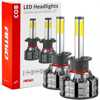 Marke H1 COB 4Side LED Scheinwerfer - 6500K, 2 Stück Marke H1 COB 4Side LED Scheinwerfer - 6500K, 2 Stück