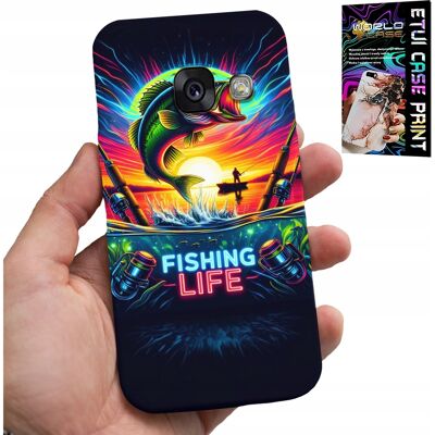 OEM Hülle Für Samsung A5 2017 - Angelmuster, Fisch, Angelrute, Rückseite OEM Hülle Für Samsung A5 2017 - Angelmuster, Fisch, Angelrute, Rückseite