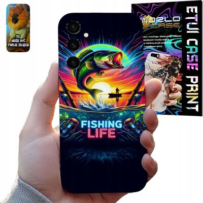 OEM Samsung Galaxy S24 Hülle Mit Angelmotiv: Leben, Fische, Angler, Ventilator OEM Samsung Galaxy S24 Hülle Mit Angelmotiv: Leben, Fische, Angler, Ventilator