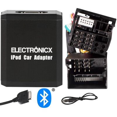 ELECTRONICX Adapter Bluetooth Iphone Ipad Ipod Aux Ford 12 + 40 Pin ELECTRONICX Adapter Bluetooth Iphone Ipad Ipod Aux Ford 12 + 40 Pin