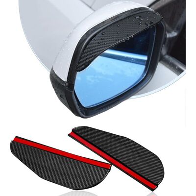ZVD Schwarzer Regenschutz Für Auto-rückspiegel, 18,2 X 5,8 Cm, 2-teilig, Aus Kohlefaser, Passend Für Die Meisten Pkw Und Lkw. ZVD Schwarzer Regenschutz Für Auto-rückspiegel, 18,2 X 5,8 Cm, 2-teilig, Aus Kohlefaser, Passend Für Die Meisten Pkw Und Lkw.
