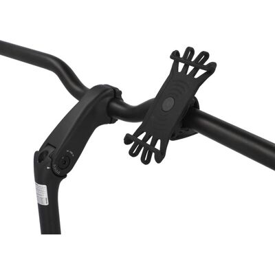 Fischer Fahrrad Smartphone Halter - Silikon, Schwarz, Rosa - 360° Drehung Fischer Fahrrad Smartphone Halter - Silikon, Schwarz, Rosa - 360° Drehung