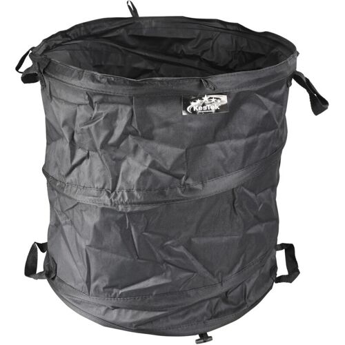 KesTek Profi Gartensack PopUp 85L schwarz 4 Griffe faltbar Laubabfallsack