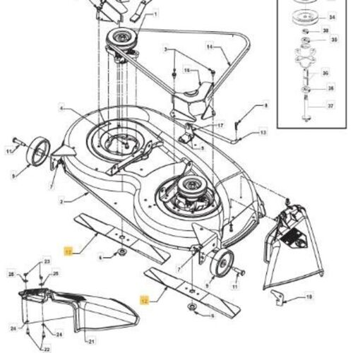 Messer (742-04084) Original Stiga - 120001219/0