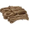 GARPET Hanfseil Tauwerk Juteseil Natur Hanf Jute gedreht Kordel Leine Schnur Tau Seil Wetterfest Deko Garten Boot 12mm 20 Meter